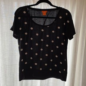 Black & White Polka Dot Top - Size small